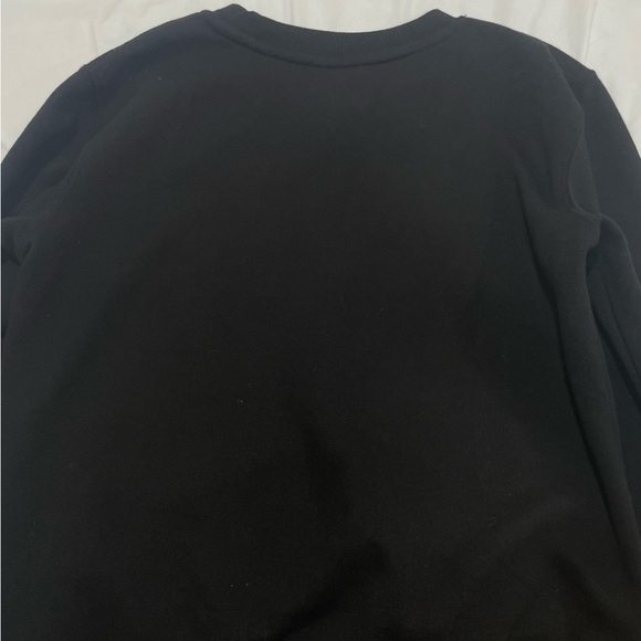 Zara Jet Black Crewneck Top - Picture 2 of 4